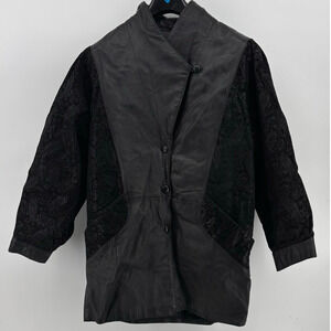 Vintage Wilsons Leather Coat Oversized XS Cyberpunk 80s 90s Matrix